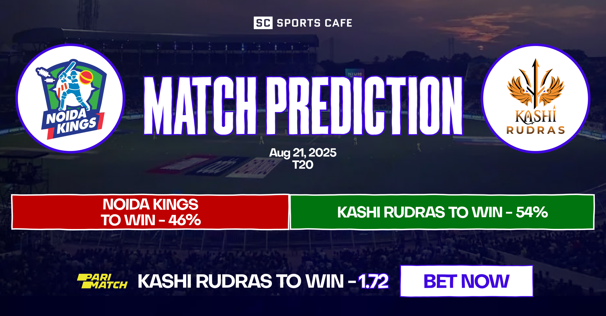 Noida Kings vs Kashi Rudras